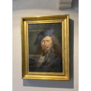 Pastel Painting Of Rembrandt's Head
