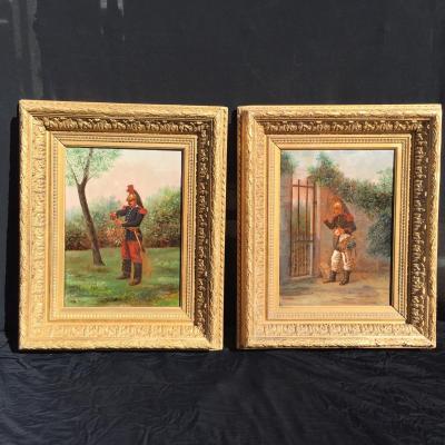 Pair Of Paintings 19th
