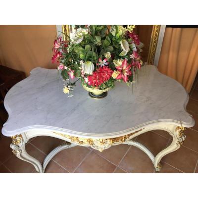 Large Middle Table Or Gold Rechampie Presentation