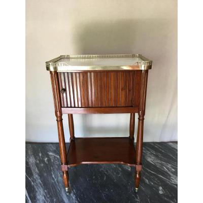 Bedside Curtain Mahogany Late 18th
