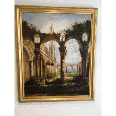 Ruin Landscape In The Taste Of The 18th Century