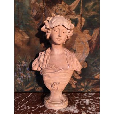 Bust Of Young Girl After Greuze