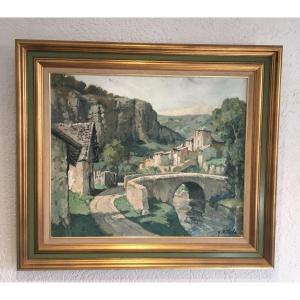 Table Oil On Canvas Signed Raoul Eteve 1902 1967