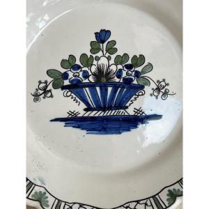 Pair Of Plates In Earthenware From Nevers XVIII Century