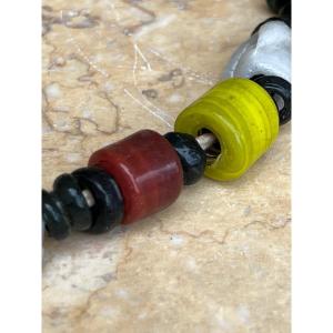 Colllier Pate Verre Palaung Ethnicity Shan Province Burma