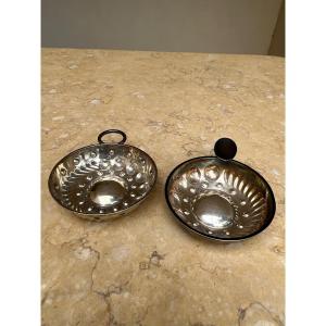 Pair Of Tastevin Sterling Silver