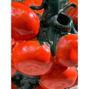 Summer Collection Rare Ceramic Water Carafe Decor D Orange Circa 1960 France