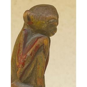 Monk's Cane Monkey Knob XIX Century Burma