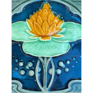 Lotus Ceramic Tile 1925 Mandalay Burma 