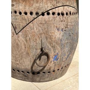 Coffee Table Drum Barrel 19th Century Burma