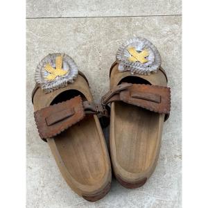 Pair Of Gille De Binche 1970/1980