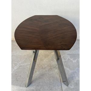 Bamboo Leaf Design Side Table 