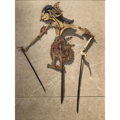 Bali Shadow Theater, Cutout Leather Puppet, Bali Indonesia,