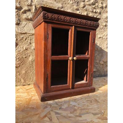 English Colonial Shelf Frieze Fleur De Lys Teak Burma