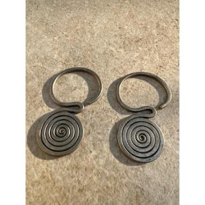 Silver Earring, Lahu Nyi Tribe, Shan State, Burma.