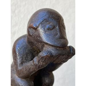 Machete Monkey Handle, Nung Rawang Ethnic Group, Kachin Province, 19th Century, Burma.