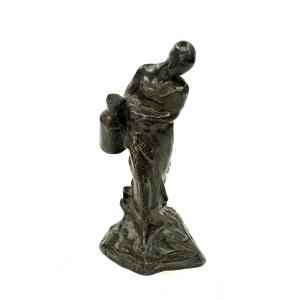 Bronze Statuette - Jules Dalou - The Milkmaid