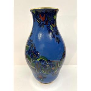 Large Vase - Porcelain - Manufacture De Sevres - Veronique Chevalier - Date 1994