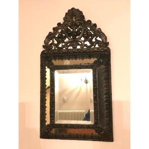 Mirror With Parecloses - XVIIth Century Style - Napoleon III