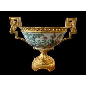 Bowl With Handles, Canton Porcelain