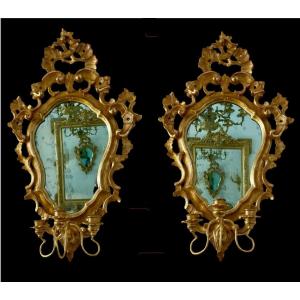 Pair Of 18th Century Venetian Mirrors