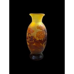 Gallé Vase With Roses