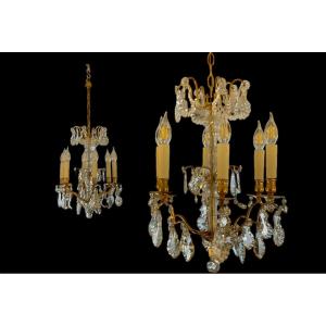 Pair Of 19th Century Crystal Chandeliers