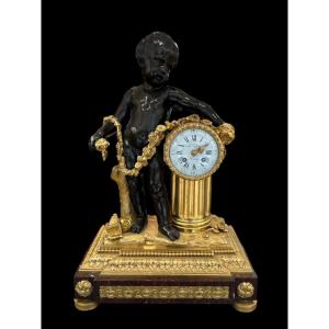 Louis XVI Style Column Clock