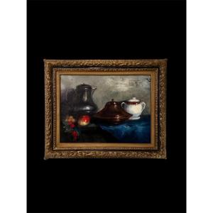 Potamianos Haralambos Still Life Signed And Dated 