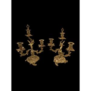 Pair Of Napoleon III Candelabra