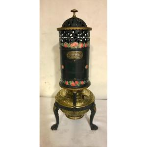 Small Stove In Cast Iron And XIXth Sheet Metal