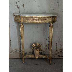 Louis XVI Style Gilded Wood Console