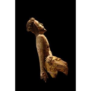 Fragment Of A Christ From A Pieta Sculpture - 14th Century (ca. 1320-1340)
