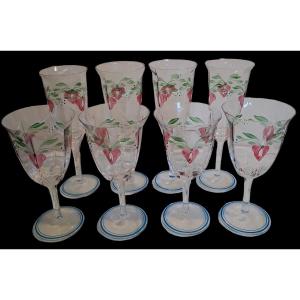 Eight Glasses 'maja Series' – Design Eva (margareta) Englund By Orrefors Kosta Boda Ab
