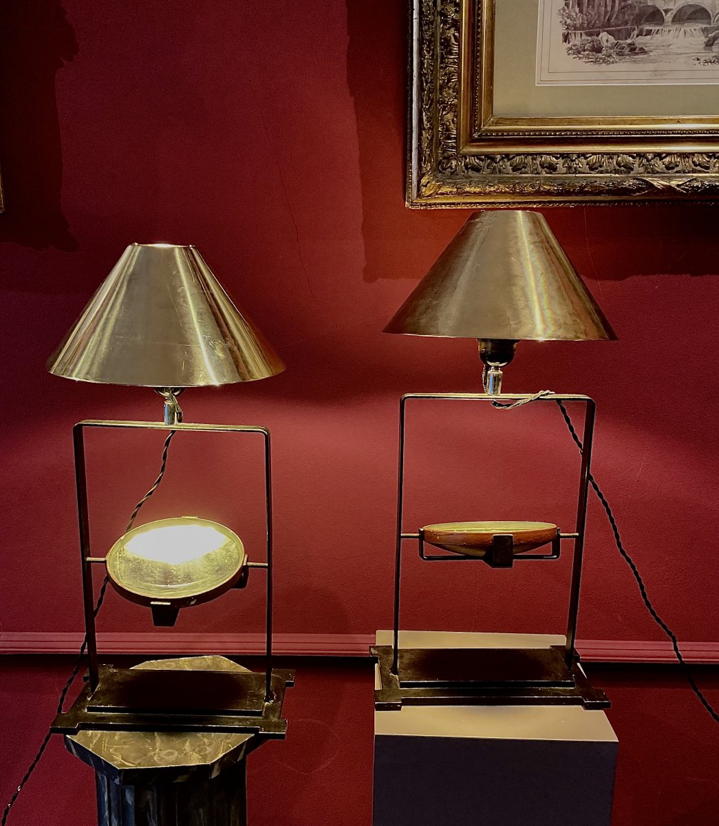 Paire De Lampes Des Années 50.