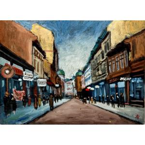 Busy Street Circa 1900