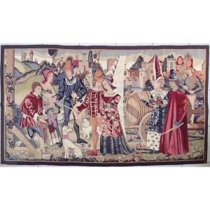 Aubusson Tapestry In The Gothic Style 