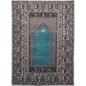 Late 19th Century Turkish Panderma Rug 