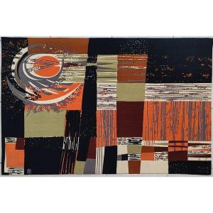 Screen-printed Tapestry By René Fumeron