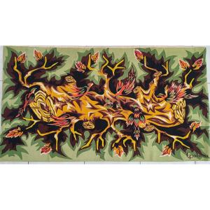 Screen-printed Tapestry By Dominique 