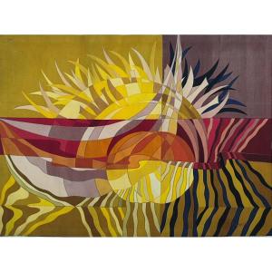 Fabrice Felt Tapestry From The 60s