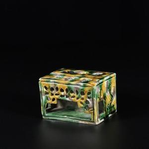 Sancai Brush Rest - China 18th Century Kangxi Period