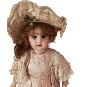 Open Mouth Mechanical Twin Porcelain Doll Size 8
