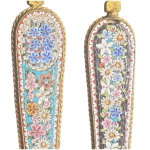 Antique Micro Mosaic Paper Cutter Italian Work