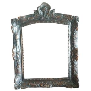 17th Century Baroque Frame, Probably Italian, In Oak