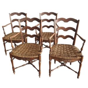 4 Provençal Armchairs Circa 1900 