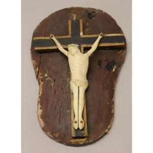 Crucifix Crist Know More Jansenist On Wooden Panel 1790 In Os