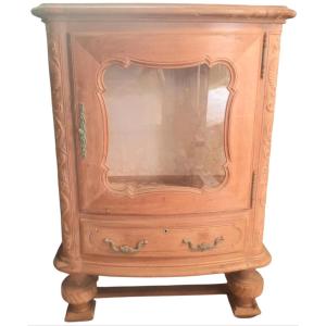 1940s Whitewashed Silver Display Case