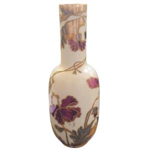 German Ludwigsburg Art Nouveau Porcelain Vase 