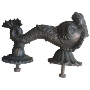  19th Century Bronze Dolphin Door Knocker 